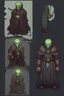 Placeholder: pixel undead soul sprite for pixel game in the medieval style side view idle animation. --ar 9:16