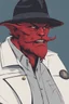 Placeholder: A red demon wearing a police comisioner outfit.