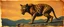 Placeholder: 3d airbrush render,thylacine , pinhole cam, airbrush 3d rendering, in the style of Titian and Dali , torn edges on border