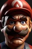 Placeholder: Photo realistic portrait of super mario.