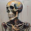 Placeholder: neo expressionism skeleton, acrylic paint, Highly Detailed