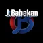 Placeholder: create a logo 3d text "J. Babakan" .for an ai code, artist , 3d graphical Logo ,ai ,code, flow charts blended at background