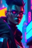 Placeholder: closeup portrait of {name} as a cyberpunk, dark and gritty, highly detailed, retro-futuristic style, neon lighting, cyberpunk city in the background, art by wlop, greg rutkowski, and charlie bowater, 8 k resolution, ultra-realistic, octane render, unreal engine.