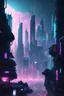 Placeholder: Cyberpunk city skyline