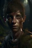 Placeholder: In a mesmerizing combination of brilliant and fading shades, photorealistic. Kentucky - young Elves with (dimly glowing eyes and accents:1.3), in rags, necrotic, oozing, wet, dim lighting, intricate accents, 8k, full body shot, shot with 50mm lens, detailed horror art, extreme eyes, hyperdetailed, hyperrealistic,