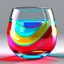 Placeholder: candy glass cup stylized