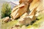 Placeholder: Sunny day, spring, rocks, mountains, epic, john singer sargent watercolor paintings