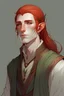 Placeholder: Pale moon elf male red hair dnd