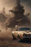 Placeholder: Realistic image. Grunge landscape. 4k resolution, intricate details, ornate details, soft lighting, vibrant colors, mad max background