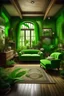 Placeholder: Create an image of a maximalist eco-friendly enviroment