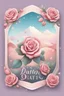 Placeholder: the logo of the dating square, pastel landscape with roses, fabulous style, romantic,