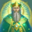 Placeholder: Father Povion's formal title is Grand Prelate of Aére. He is a short and stout halfling, with a bushy beard and bright blue eyes. On his head is a crown of gold, adorned with a sunburst shaped emerald. The center is eternally glowing, and its rays are formed by intricate gold filigree. He wears a long, white robe with gold embroidery. He carries a golden scepter, which is said to be a gift from Aére himself. He is in charge of everyone at the Dawn Temple.