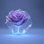 Placeholder: transparent crystal rose, crystallized, cinema lighting, cinema 4d, octane render, 3d render, incrate detailed,fantasy art, photo realistic, shinening light,moonstone crystal bird, iresendent, shine, epic