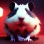 Placeholder: Deri ceket giymiş siyah tüylü hamster,highly detailed, grainy, realistic, unreal engine 5, octane render, bokeh, cinema 4d