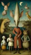 Placeholder: Hieronymus Bosch style , nightmares. Kumastra Indiana characters