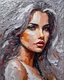 Placeholder: romantic-impressionism expressionist style oil painting,-impressionist impasto acrylic painting, thick layers of silver textured paint,ultra reality,bright colors,8k,thick white paint,silver and white,