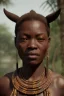 Placeholder: A photo taken from an african village "viking", <character or scene>, kente, cinematic lighting --v 4 --q 2