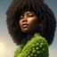 Placeholder: portrait of black lady, wrapped up hair, open mouth, afro, intricate stitching, farm background, deep brown full lips, cannabis woven clothes, art by artgerm and greg rutkowski, alphonse mucha, cgsociet 4d, unreal engine, hyper detailed,hyper realistic photo, finely tuned detail, ultra high definition, 8 k, ultra sharp focus ultra sharp tropical plants, orchids,country background, coloured skin, deep brown full lips,art by artgerm