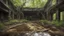 Placeholder: time loop repeating life in a abandoned building, at first I was alive and then I died there and I helped the soul to get out of there and all the souls left this building trees and a flowing stream