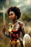 Placeholder: A photo taken from an african village "justice league", <character or scene>, kente, cinematic lighting --v 4 --q 2