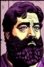 Placeholder: Sargon of Akkad portrait comic book style