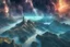 Placeholder: epic, cosmos, persons, big epic lake, planet, vegetation, movie poster hd 8k