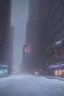 Placeholder: SNOW FALLING ON 1950 NEWYORK STREET