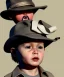 Placeholder: Johnny Depp toddler, full body, shoe, car, soft, dramatic lighting, hyper realistic