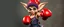 Placeholder: totally symmetric gremlin gnome nice cheerleader doing her thing full body portrait, boxing gloves