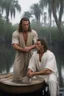 Placeholder: Jean-Claude Van Damme as Chance Boudreaux taking care of Jesus Christ in the Bayou