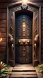 Placeholder: A magic door opening to one native a, high quality, high details , 8k, hyper realistic, magic style ,
