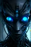 Placeholder: dark humanoid robot artificer futuristic assassin with a single eye