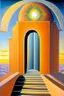 Placeholder: portal to another universe by artist "Evgeni Gordiets", by artist "Giorgio De Chirico",sunstreaks