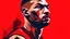 Placeholder: Vector. Illustration. damian lillard. Minimal. 2D animated. Digital painting, Ol. high resolution. explained. scorer.