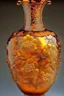 Placeholder: vase made from amber with flowers by ming dynasty, insanely detailed, complementary colors fine details, polished