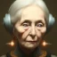 Placeholder: old lady character, ominous, waist up portrait, intricate, oil on canvas, masterpiece, expert, insanely detailed, 4k resolution, retroanime style, cute big circular reflective eyes, cinematic smooth, intricate detail , soft smooth lighting, soft pastel colors, painted Renaissance style