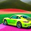 Placeholder: concept, art, high quality, sport car, porshe 911, 911, porshe on the nature, porshe pink color, porshe made of candies, landscape background, sunny, ultra high quality, realistic, cinematic, good weather, green nature, funny, rich green nature