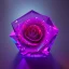 Placeholder: transparent multicolor crystal rose