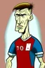 Placeholder: Tomas Soucek Czech football player ,cartoon 2d