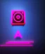 Placeholder: Instagram logo, cyberpunk,