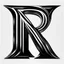 Placeholder: logo with the letter R end N, black and white