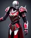 Placeholder: Female wearing White and red armour ,Eerie, otherworldly, magnificent, majestic, highly intricate, Realistic photography, incredibly detailed, ultra high resolution, 8k, complex 3d render, cinema 4d.