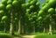 Placeholder: oak trees, hyperrealistic