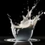 Placeholder: milk splash to a cup