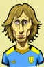 Placeholder: Mikhail Modric Ukrainian football player ,cartoon 2d