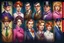 Placeholder: the characters of the Cluedo game as true persons