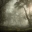 Placeholder: spooky forest, 4k, 8k, highly detailed, cinematic, ultra photorealistic, volumetric lighting, sharp details, mist, trees, depth of field, sun shafts, sunset, wide view