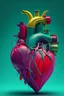 Placeholder: the heart is like a powerful pump colour