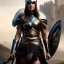 Placeholder: a beautiful portrait of a valkyrie wear armor helmet with detail eyes by Greg Rutkowski and Raymond Swanland, ultra realistic digital art, hyperdetailed intricate, castle