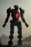 Placeholder: dark armor robot ai soldier mech dystopian scary gladiator predator monster